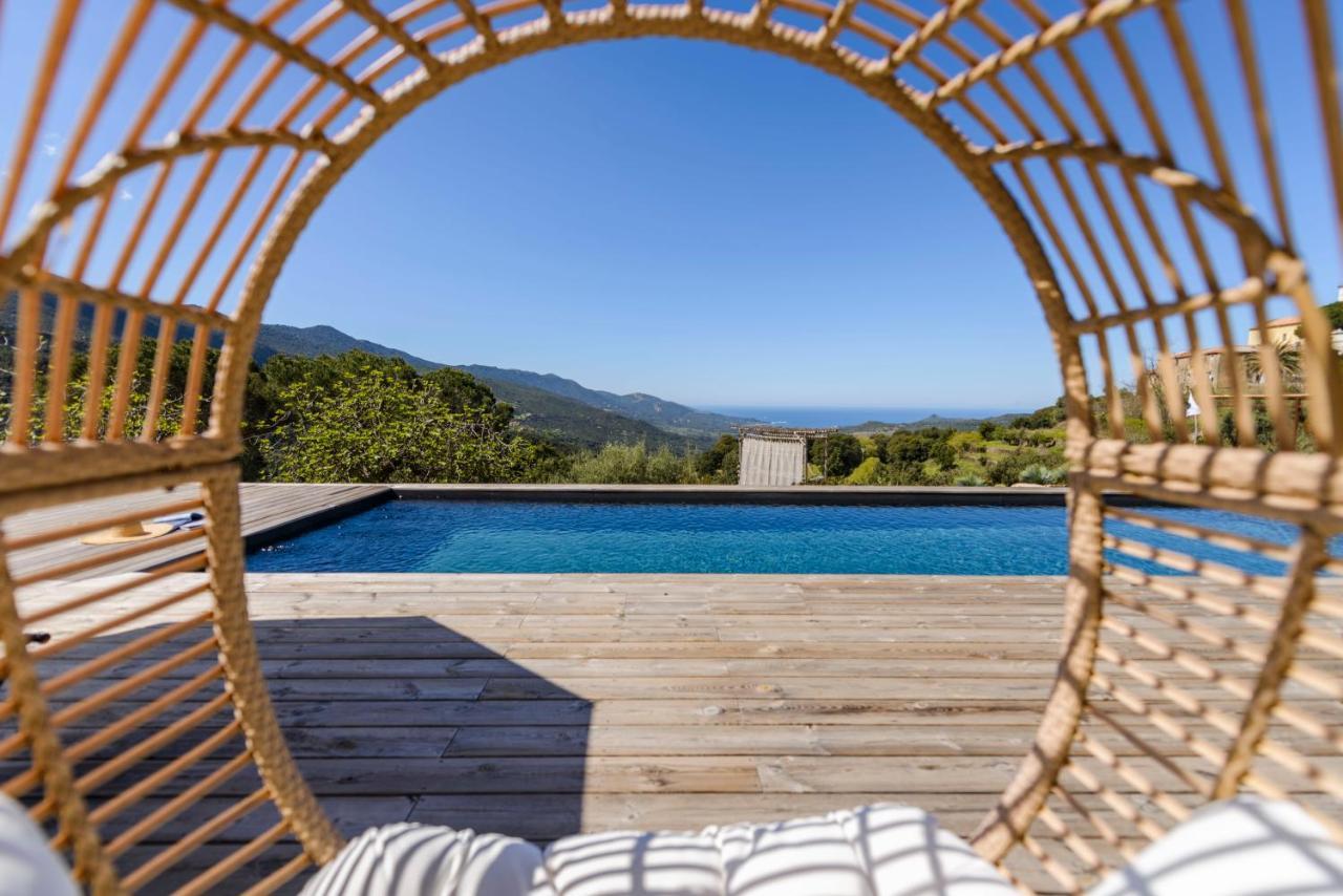 Terre De Maquis, Maison D'Hotes Vue Mer Corse Sari-D'orcino Exteriör bild