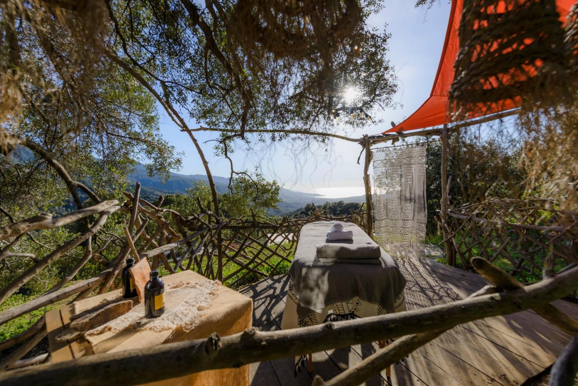 Terre De Maquis, Maison D'Hotes Vue Mer Corse Hotell Sari-D'orcino Exteriör bild