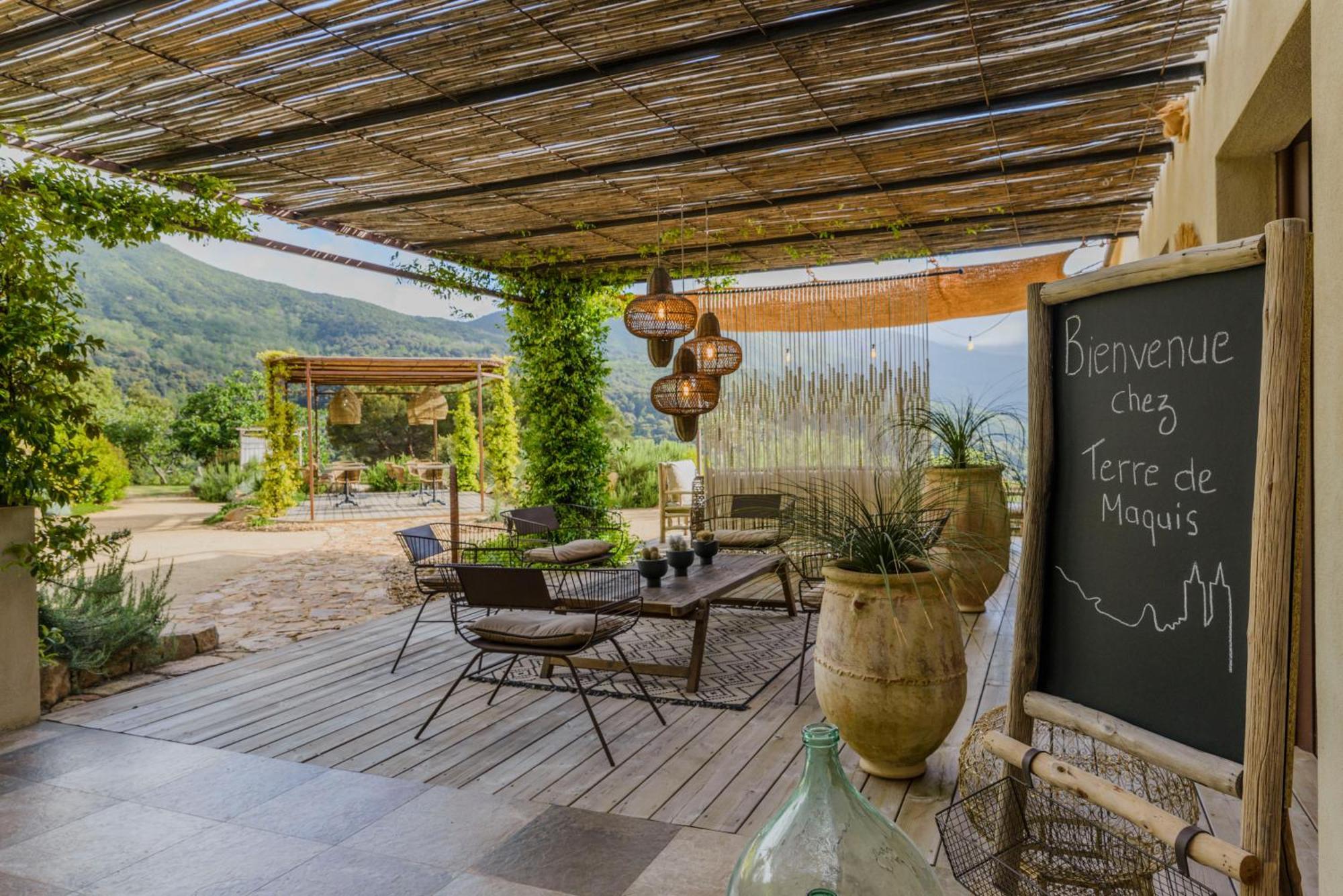 Terre De Maquis, Maison D'Hotes Vue Mer Corse Hotell Sari-D'orcino Exteriör bild