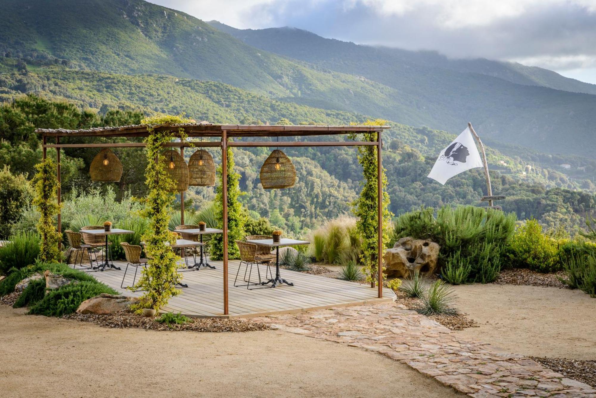 Terre De Maquis, Maison D'Hotes Vue Mer Corse Sari-D'orcino Exteriör bild