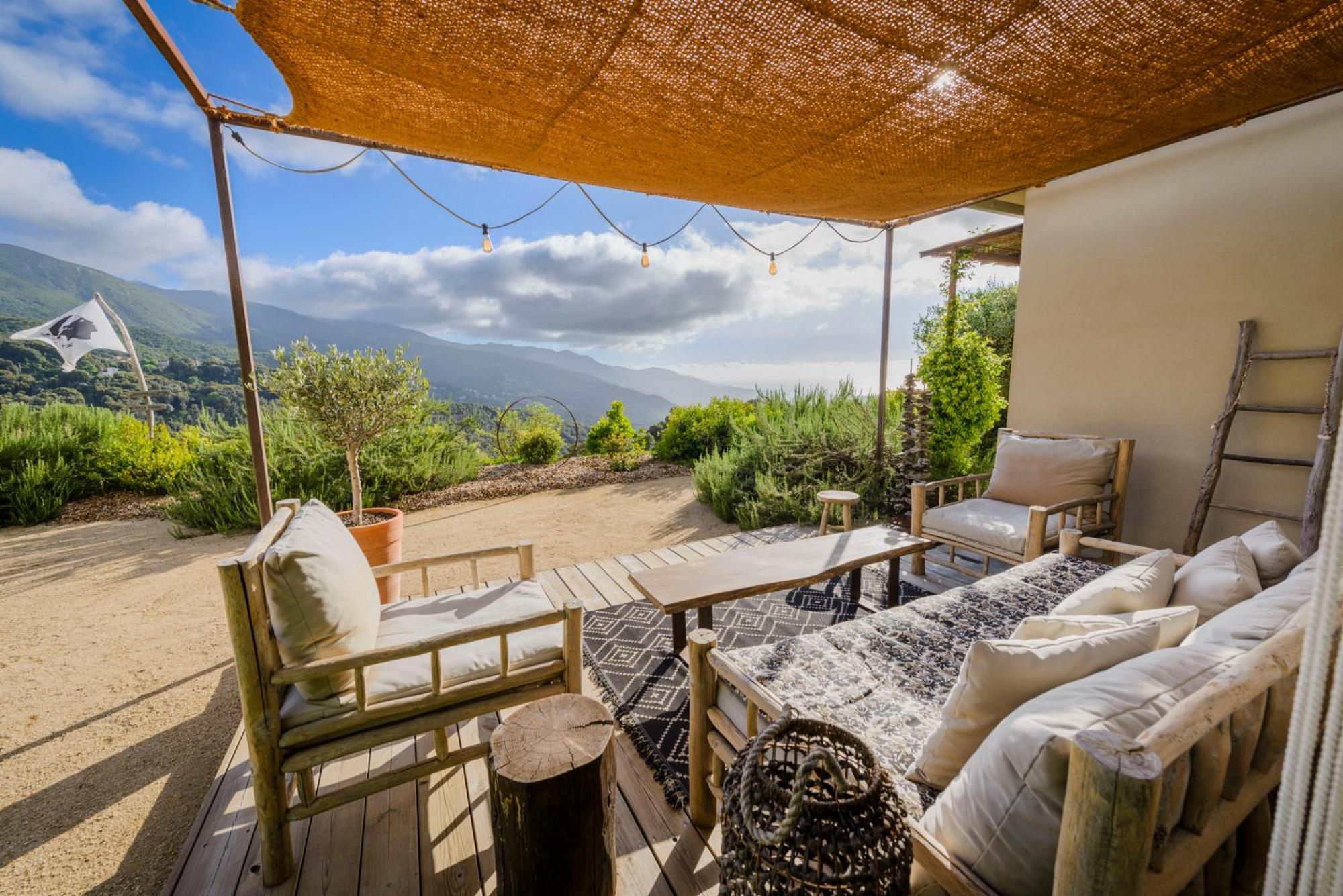 Terre De Maquis, Maison D'Hotes Vue Mer Corse Sari-D'orcino Exteriör bild