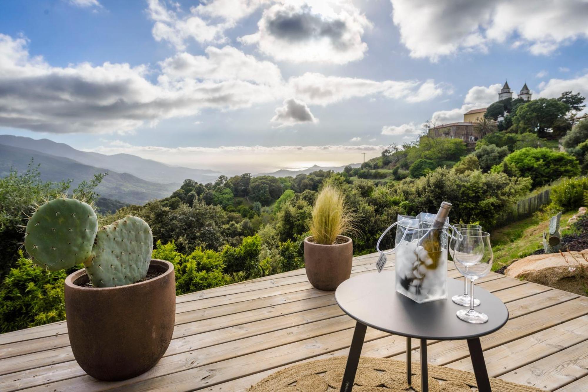 Terre De Maquis, Maison D'Hotes Vue Mer Corse Sari-D'orcino Exteriör bild
