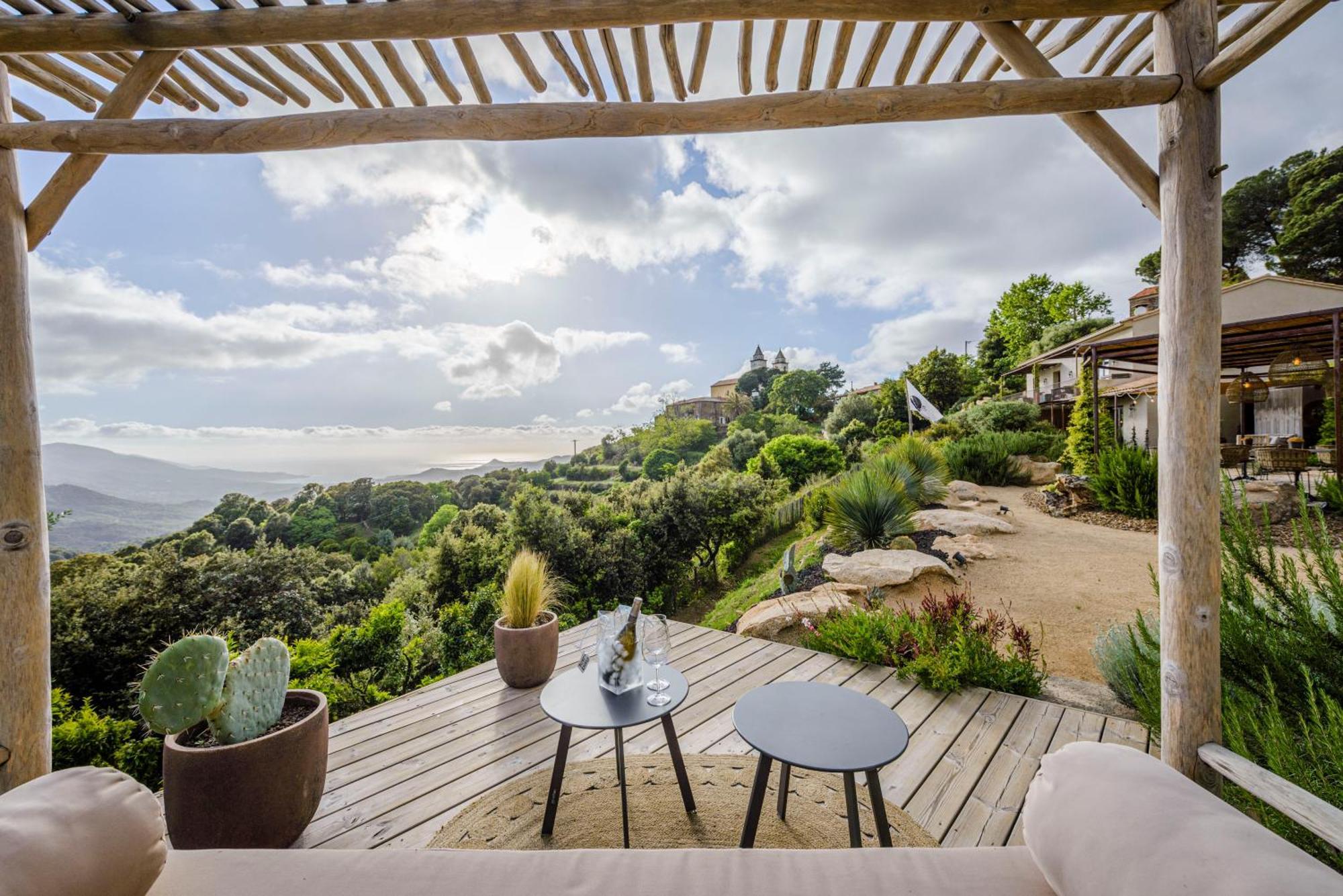 Terre De Maquis, Maison D'Hotes Vue Mer Corse Sari-D'orcino Exteriör bild