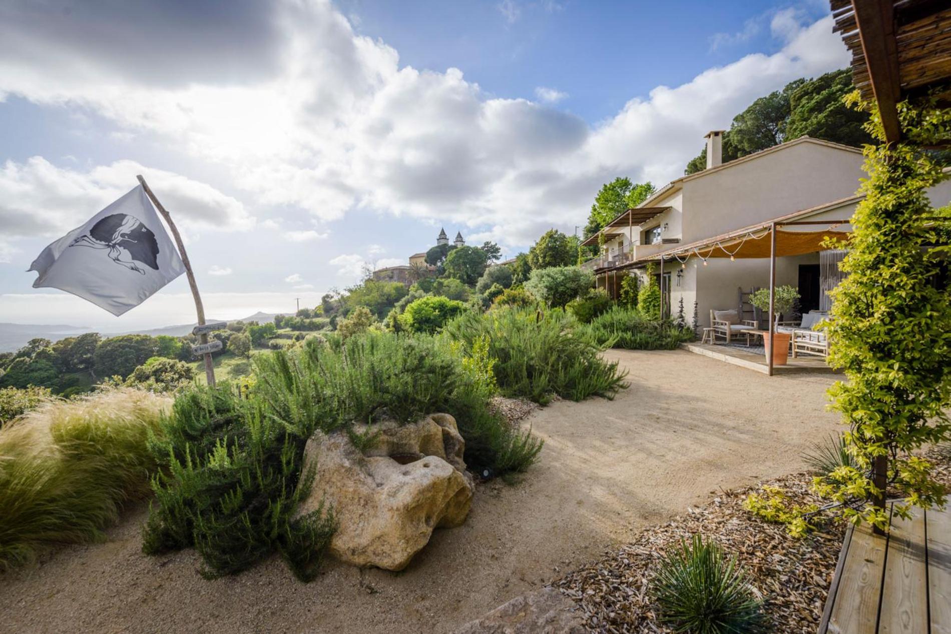 Terre De Maquis, Maison D'Hotes Vue Mer Corse Hotell Sari-D'orcino Exteriör bild